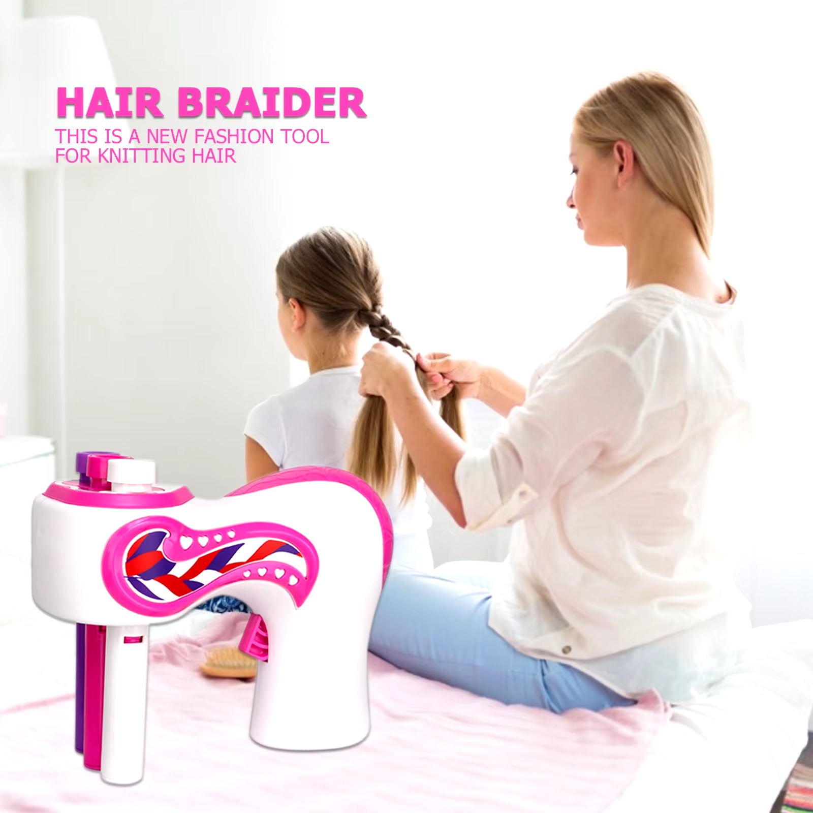 Automatic DIY Hair Knitting Machine Braid Hair Tools Twist Knitting Hair Knitting Roll Twisted Xmas