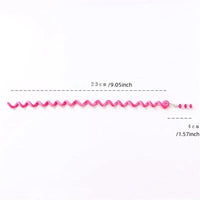 Lot de 6 torsades multicolores