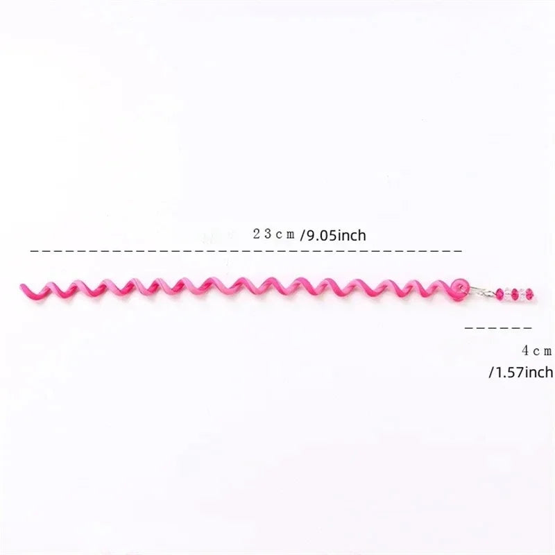 Lot de 6 torsades multicolores