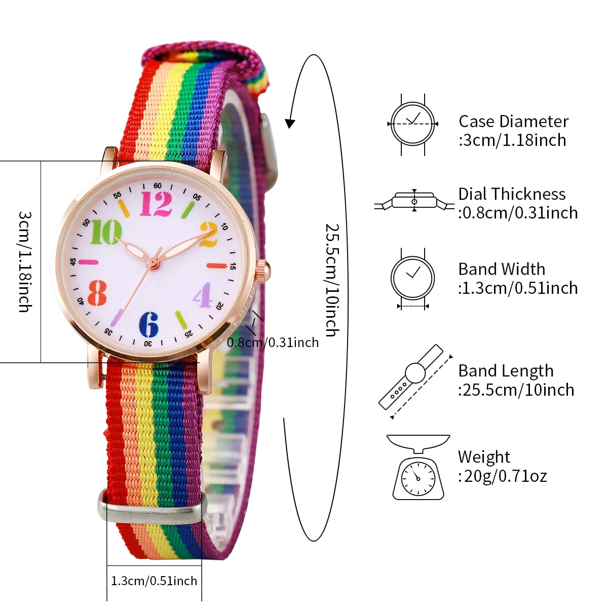 Ensemble Montre & Bracelets Femme – 4 pièces, look coloré & message Love