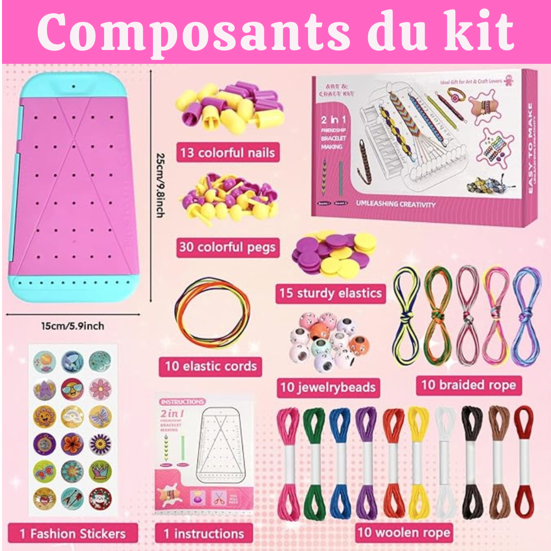 Kit de fabrication de bracelets d'amitié / brésilien