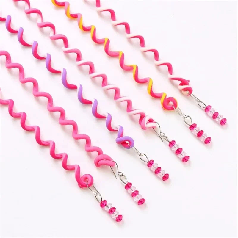 Lot de 6 torsades multicolores