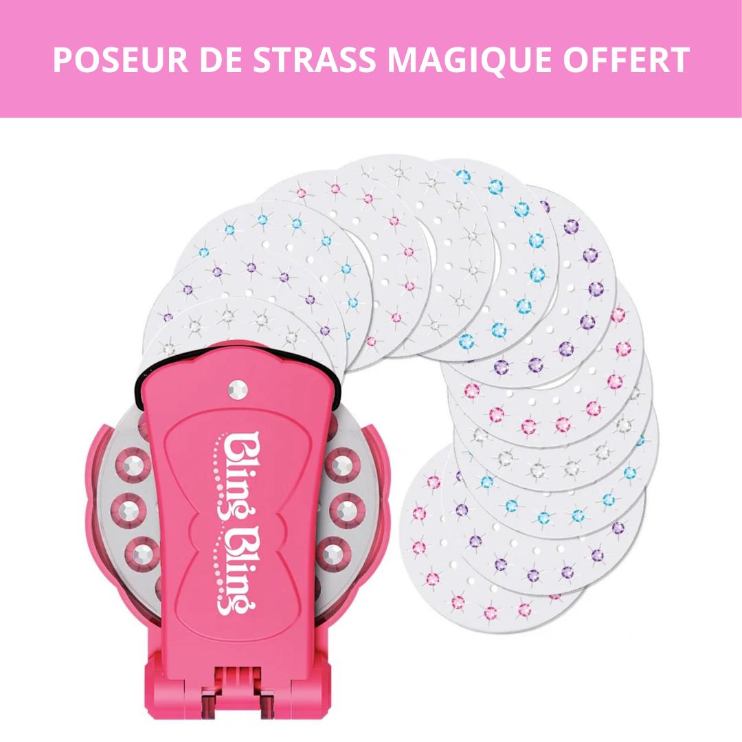 Kit de création de tresses magiques + Poseur de strass Offert + 180 strass Offerts