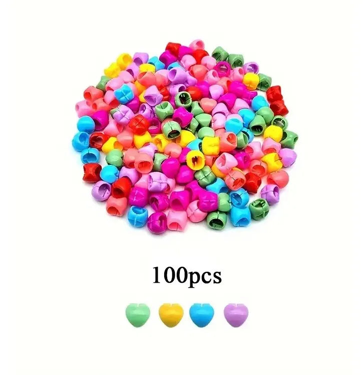 Pinces à cheveux colorées, épingles à cheveux tressées,100 pièces