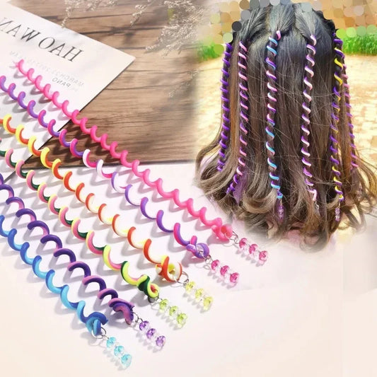 Lot de 6 torsades multicolores