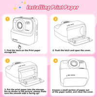 Appareil photo enfant à impression instantanée